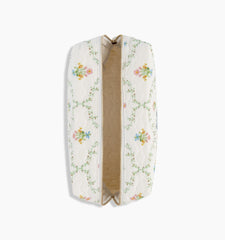 Couturebud The Quilted Cosmetic Bag - Pastel Trellis