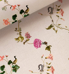 Couturebud Paperweave Wallpaper - Shell Pond Floral