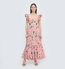 CouturebudThe Pippa Dress - Rose Calico Trellis