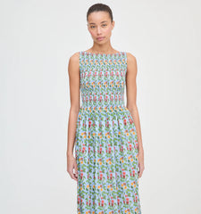 Couturebud The Cosima Nap Dress - Geranium Stripe