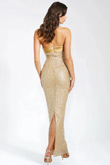 Lainey Pearls Beaded Maxi Dress