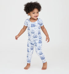 Couturebud The Baby PJ Set - Navy Mariner's Toile