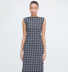 CouturebudThe Sloane Dress - Grecian Check Jersey