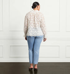 Couturebud The Millie Top - White Lace