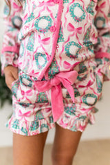 Satin Loungewear Set - Wreath & Wonder