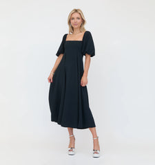 Couturebud The Matilda Dress - Black Crepe