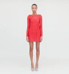 Couturebud The Eliza Mini Dress - Poppy Lace