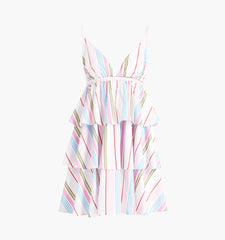 Couturebud The Gigi Dress - Rainbow Stripe