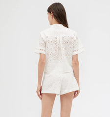 Couturebud The Lisette Short - White Broderie Anglaise