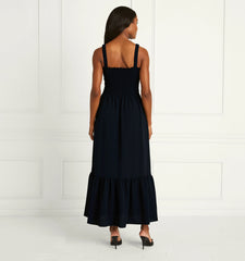 Couturebud The Anjuli Nap Dress - Black Crepe