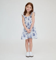 Couturebud The Tiny Ellie Nap Dress - Navy Mariner's Toile