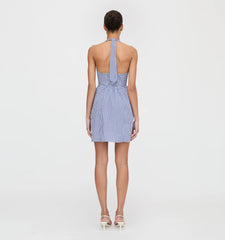 Couturebud The Fleur Mini Dress - Navy Gingham