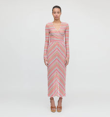 Couturebud The Aviva Wrap Top - Pastel Crochet Knit