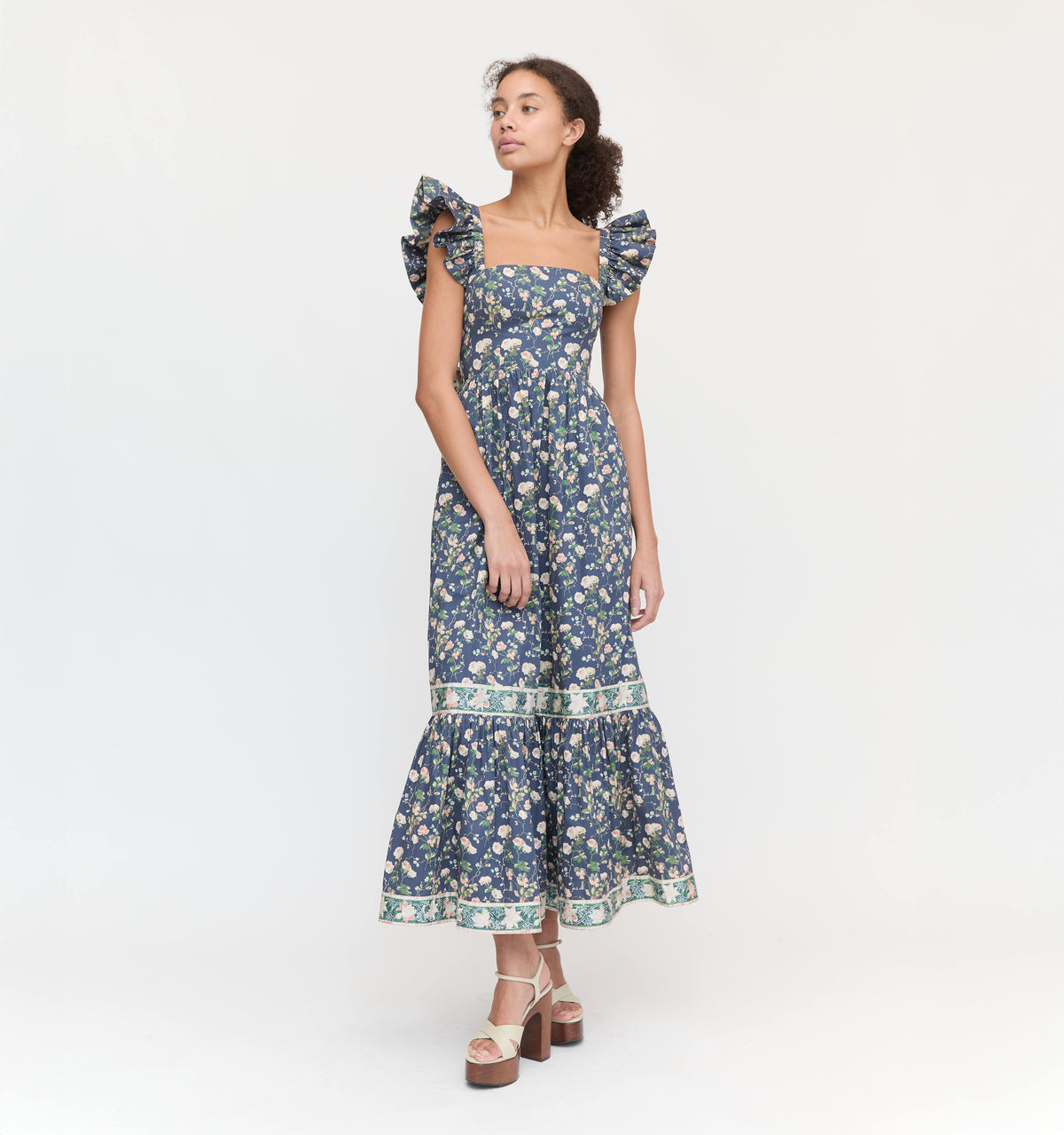 Couturebud The Pippa Dress - Navy Bluebonnet