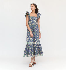 Couturebud The Pippa Dress - Navy Bluebonnet