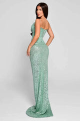 Haya Sequin Corset Maxi Dress