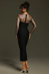 Emmi Long Sleeve Bandage Midi Dress