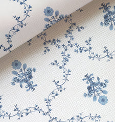 Couturebud Paperweave Wallpaper - Blue Trellis
