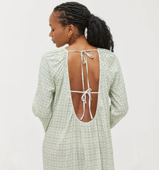 Couturebud The Simone Dress - Green Basketweave