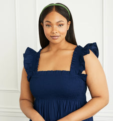 Couturebud The Maeve Headband - Mossy Green Grosgrain