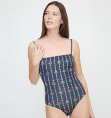CouturebudThe Giana Swimsuit - Navy Trailing Fern