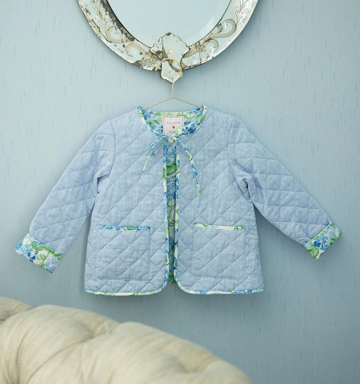 CouturebudThe Hill House x La Coqueta Maribel Girl Jacket - Blue