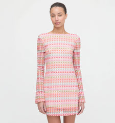 Couturebud The Nathalie Dress - Pastel Crochet Knit