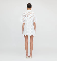 Couturebud The Victoria Dress - White Daisy Crochet