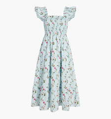 Couturebud The Maternity Ellie Nap Dress - Pond Floral Poplin