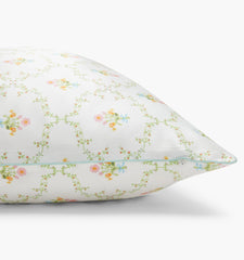 Couturebud The Sisi Silk Pillowcase - Pastel Trellis