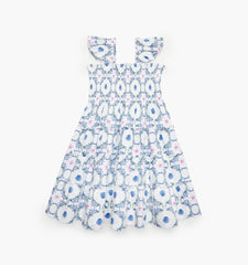 Couturebud The Tiny Ellie Nap Dress - White Cisco Trellis