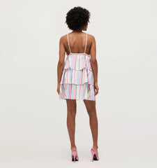 Couturebud The Gigi Dress - Rainbow Stripe