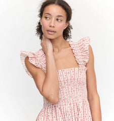 Couturebud The Ellie Nap Dress - Pink Emma Stripe