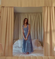 CouturebudThe Kimmy Nap Dress - Blue Stripe