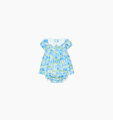 CouturebudThe Hill House x La Coqueta Hestia Baby Girl Set - Blue Watercolor Hydrangea