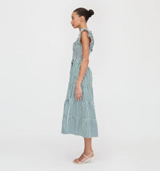 CouturebudThe Ellie Nap Dress - Green Stripe