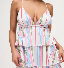 Couturebud The Gigi Dress - Rainbow Stripe