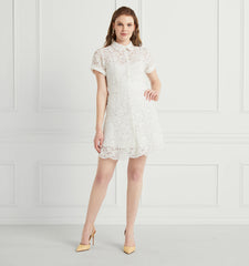 Couturebud The Lace Laura Dress - White Lace