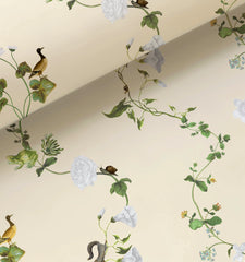 Couturebud Clay Coated Wallpaper - Butter Pond Floral