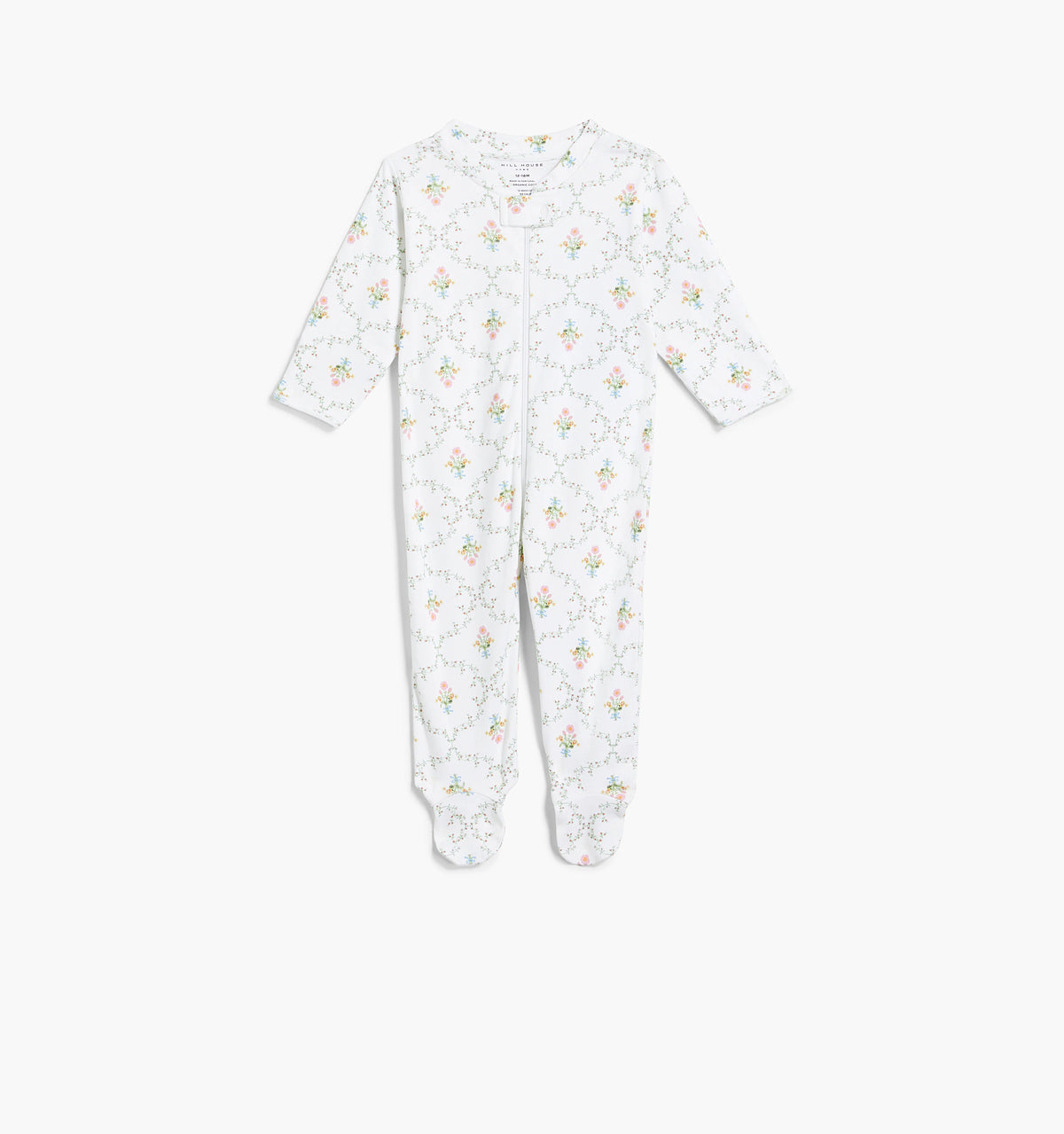 Couturebud The Footie Pajama - Pastel Trellis