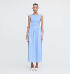 CouturebudThe Cosima Nap Dress - Blue Stripe