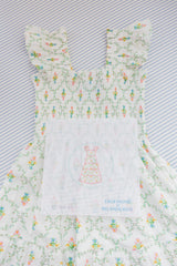 Couturebud The Hill House x Erica Wilson Ellie Nap Dress Canvas - Pastel Trellis