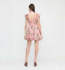 CouturebudThe Charlotte Nap Dress - Rose Calico Trellis