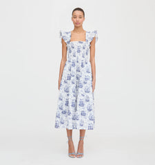 CouturebudThe Ellie Nap Dress - Navy Mariner's Toile