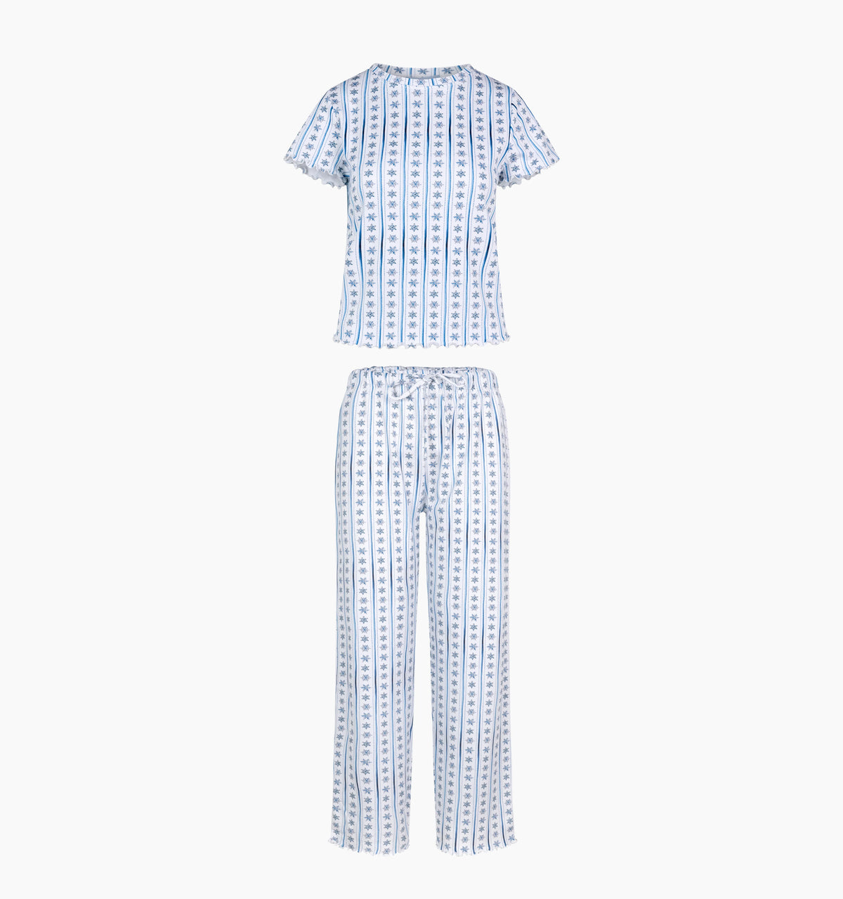Couturebud The Kelly Pajama Set - Snowflake