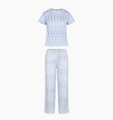 Couturebud The Kelly Pajama Set - Snowflake