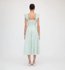 CouturebudThe Ellie Nap Dress - Apple Green Stripe