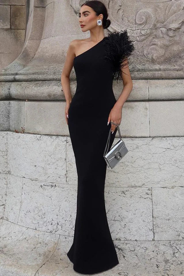 Lara Maxi Feather Dress