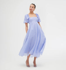Couturebud The Matilda Dress - Hyacinth Organza Dot