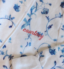 Couturebud The Hotel Robe - Blue Botanical